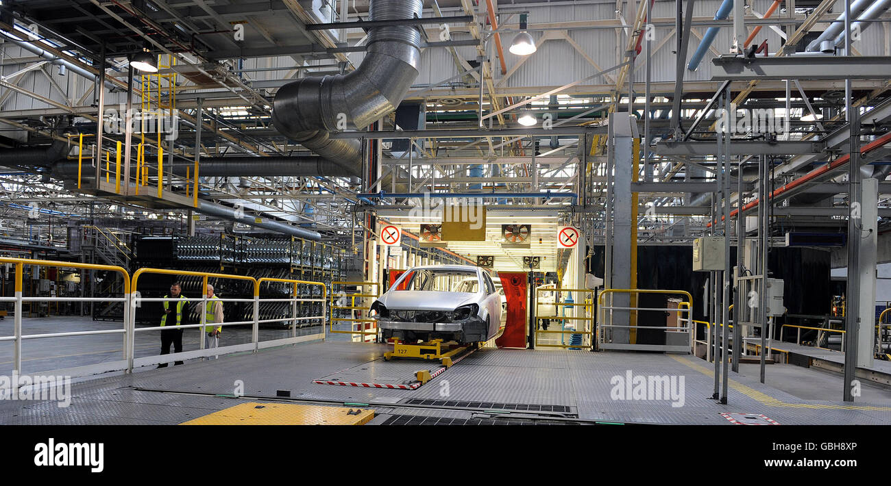 Astra cars are assembled at the General Motors' owned Vauxhall plant in