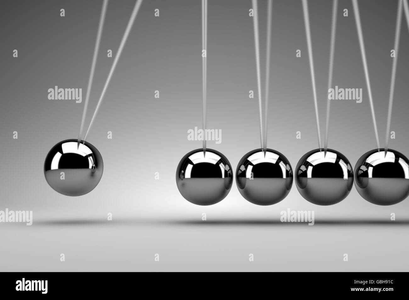 Newton's cradle Stock Photo