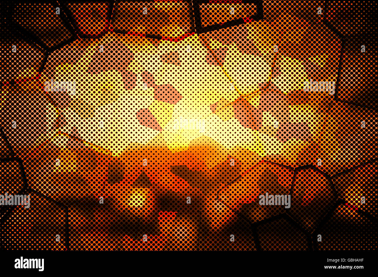 abstract orange color background with square pattern Stock Photo - Alamy
