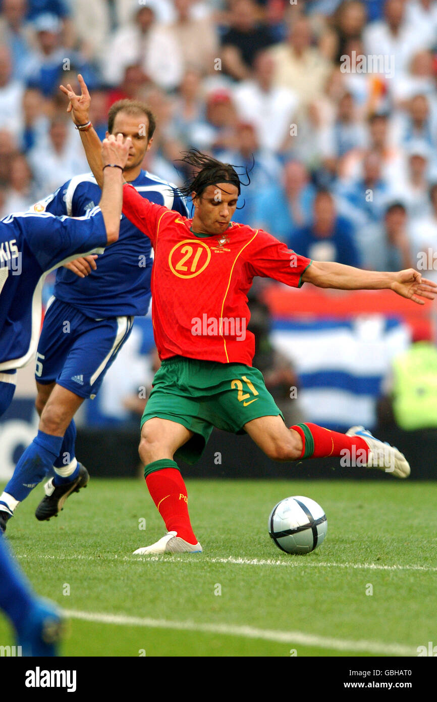 Soccer - UEFA European Championship 2004 - Group A - Portugal v Greece. Portugal's Nuno Gomes in action Stock Photo