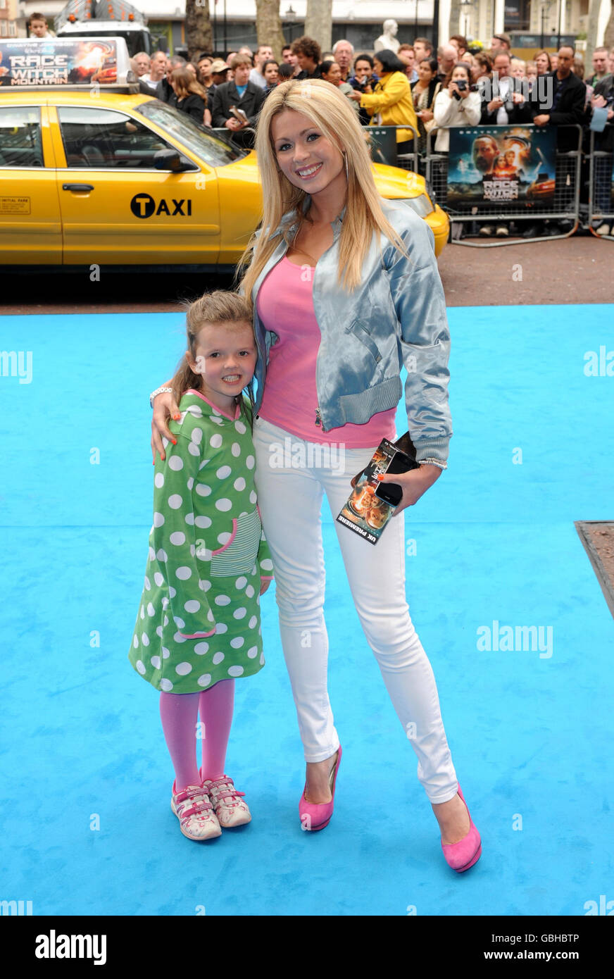 Nicola McLean arrives for the premiere of Race to Witch Mountain at the Odeon West End in Leicester Square, central London. Stock Photo