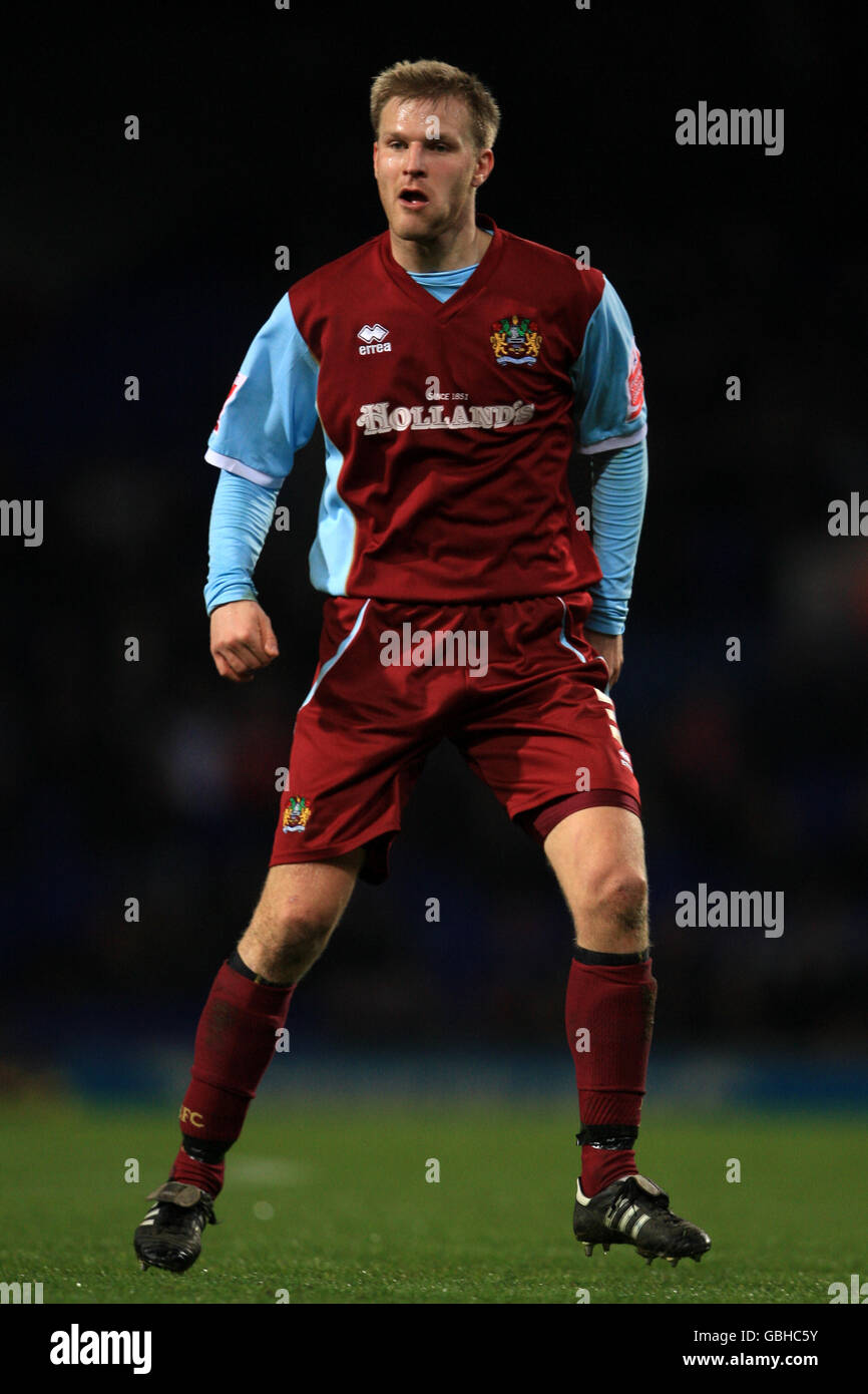 Soccer - Coca-Cola Football League Championship - Ipswich Town v Burnley - Portman Road. Christian Kalvenes, Burnley Stock Photo