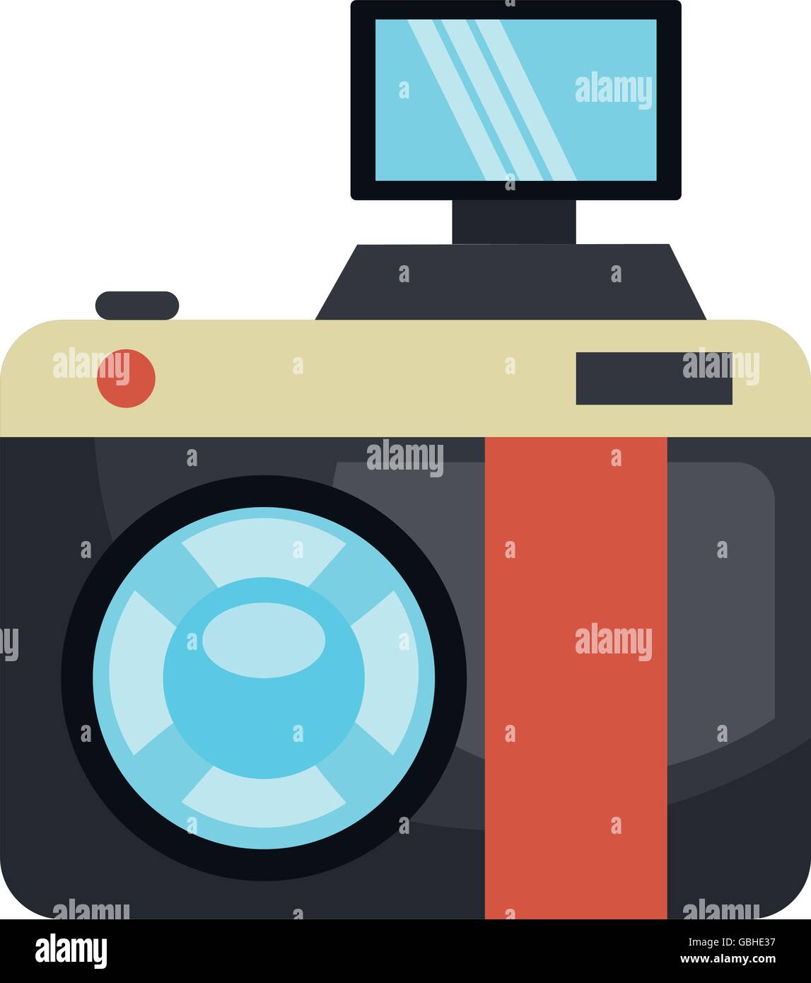 Vintage camera isolated flat icon Stock Vector Image & Art - Alamy