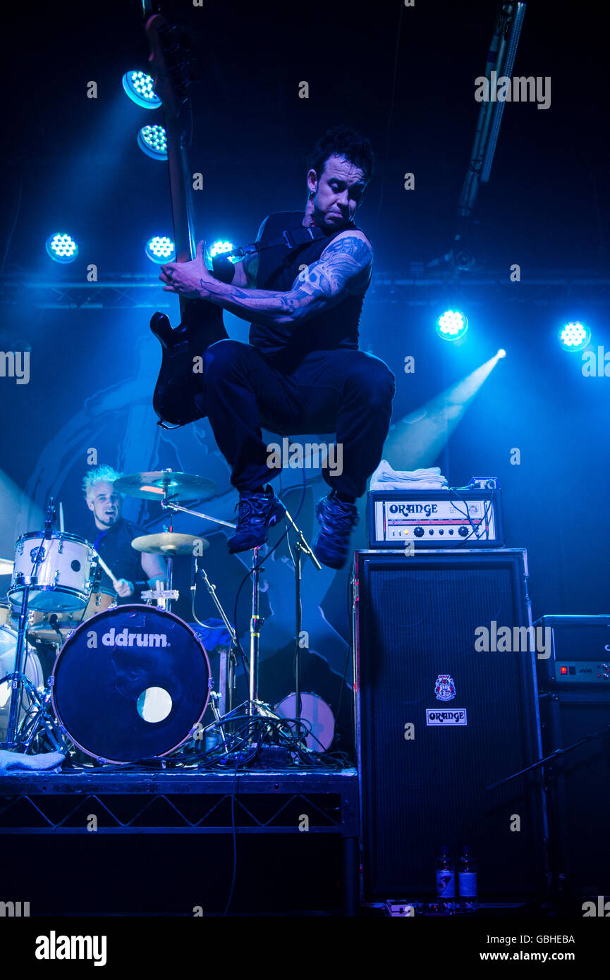 Glasgow, Scotland UK March 10, 2015 American heavy metal band, Fozzy, performing at the