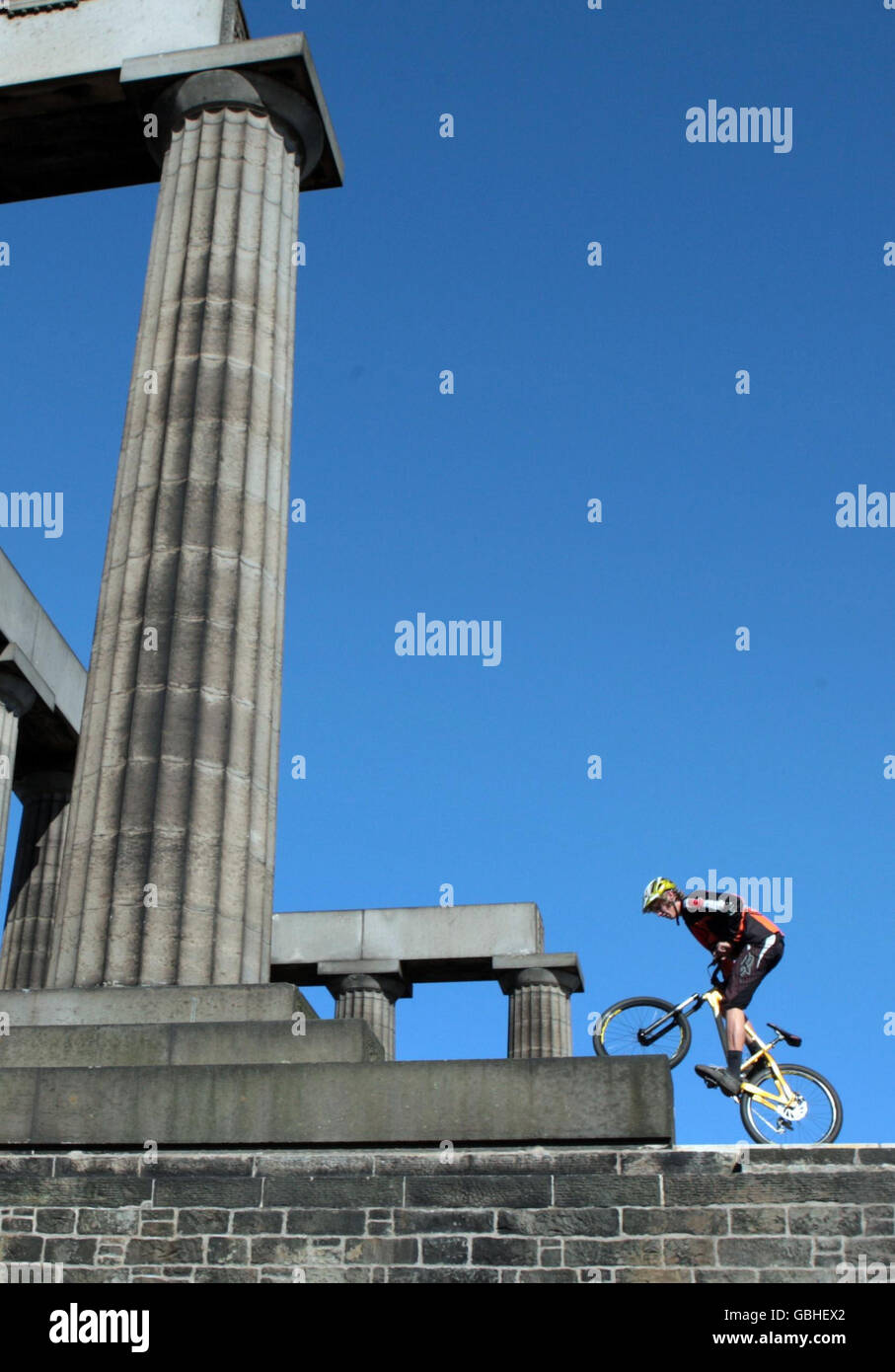 UCI Mountain Bike World Cup Edinburgh. Professional downhill mountain