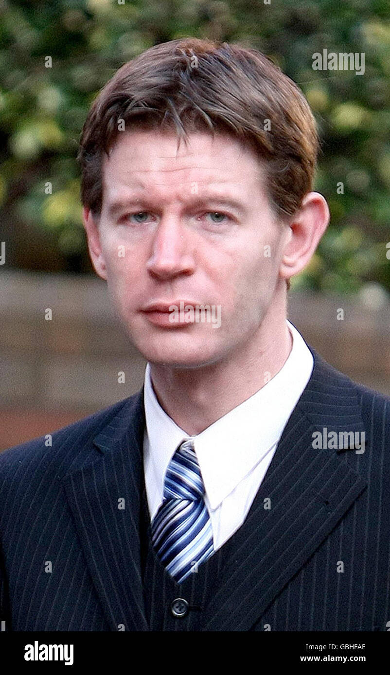 NOTE ALTERNATE CROP. Ian Price leaves Birmingham Crown Court, Birmingham, after the court heard that he tried to murder his wife by rigging their home with a home-made fire-starting device while he spent the night with his mistress. Stock Photo