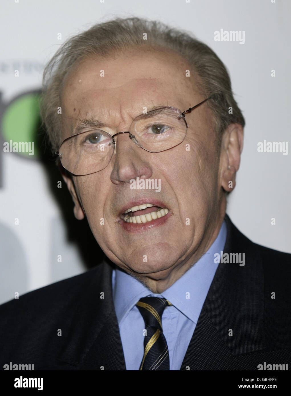 Sir David Frost, who was awarded the Harvey Lee award for outstanding achievement, arriving for the Broadcasting Press Guild Television and Radio Awards, at the Theatre Royal in central London. Stock Photo