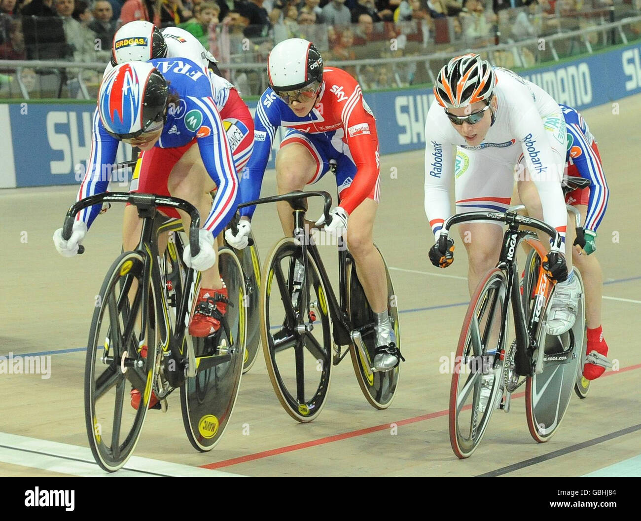 Cycling 2009 UCI World Track Cycling Championships Day Five BGZ Arena Velodrome Stock Cycling 2009 UCI World Track Cycling Championships Day Five BGZ Arena Velodrome Stock