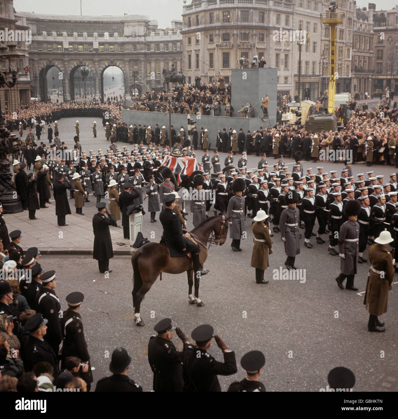 Politics State Funeral Of Sir Winston Churchill London Stock