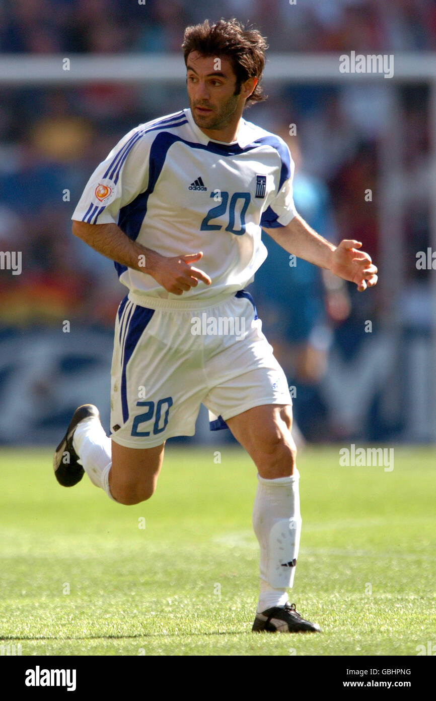 Soccer - UEFA European Championship 2004 - Group A - Greece v Spain. Georgios Karagounis, Greece Stock Photo