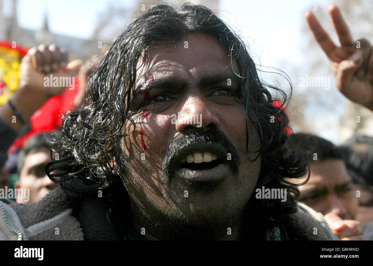 Tamil Demonstrators Demanding An Immediate Ceasefire In Sri Lanka