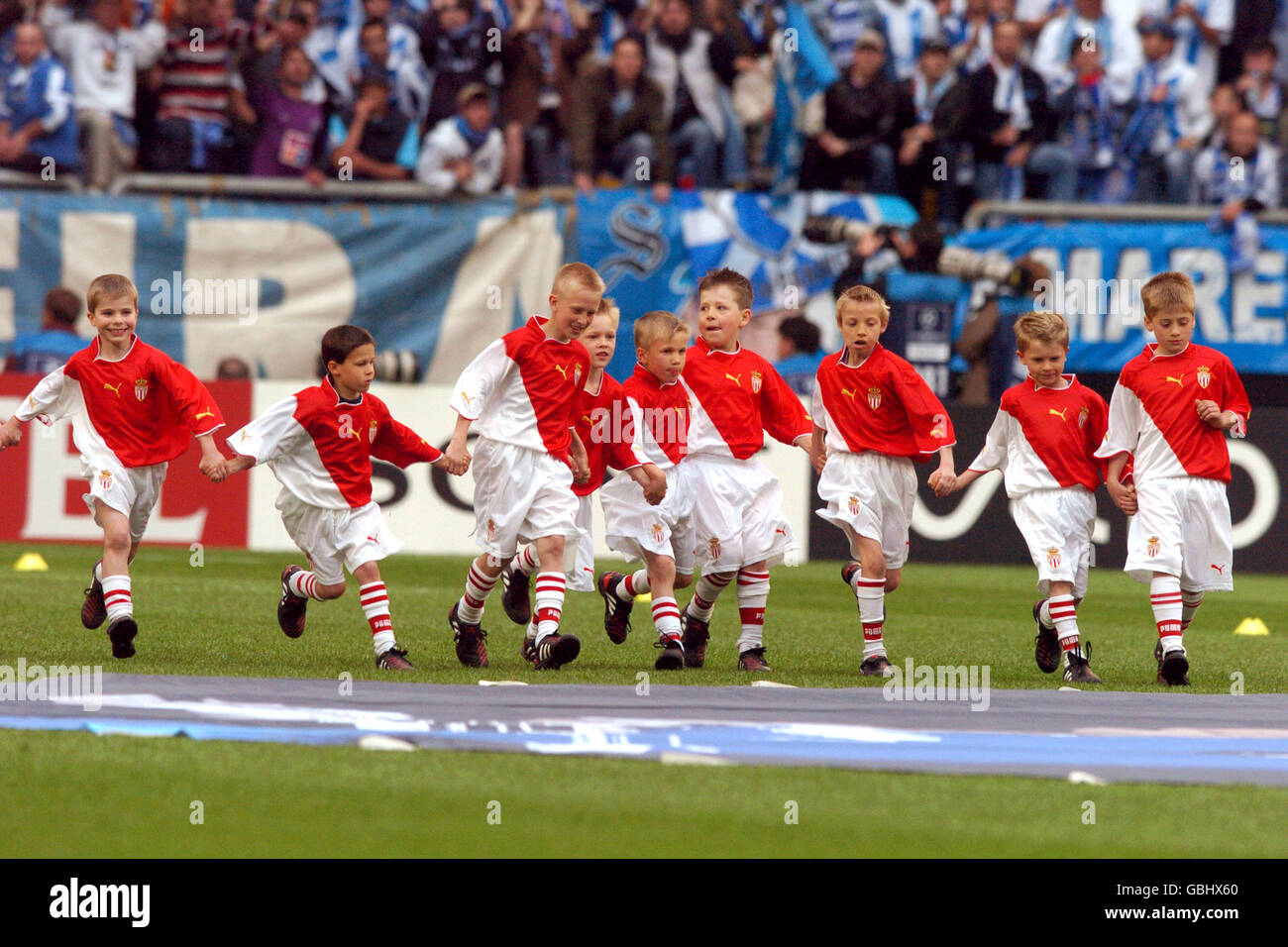 Soccer - UEFA Champions League - Final - Monaco v FC Porto. Club Mascots Stock Photo