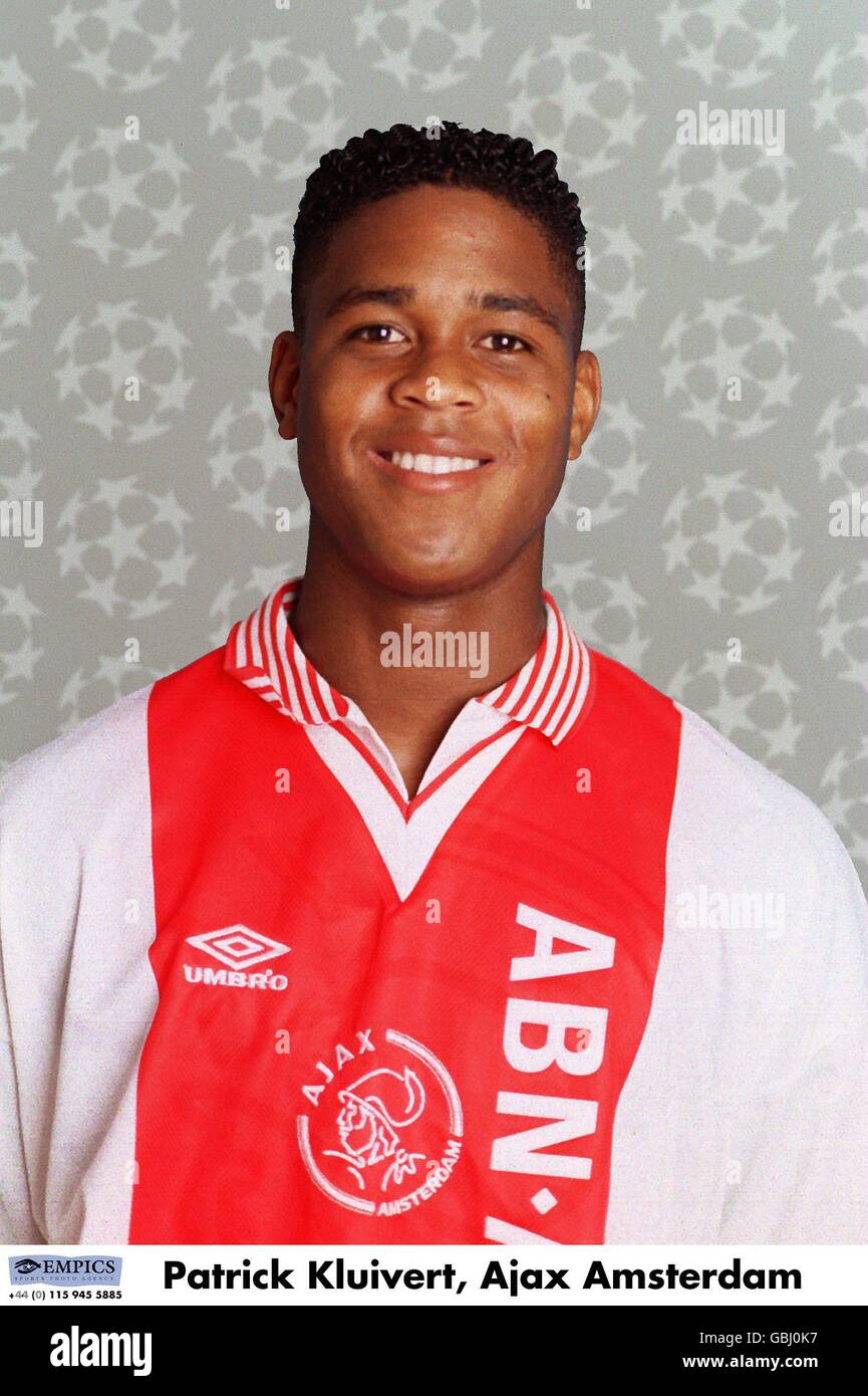 UEFA Champions League 1995/96. UEFA Champions League 1995/96 .... Patrick Kluivert, Ajax Amsterdam Stock Photo