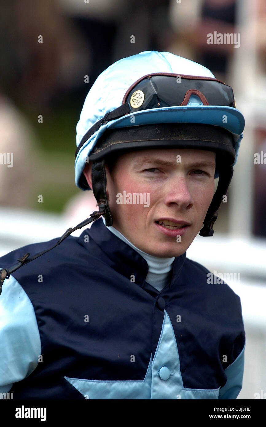 Horse Racing - York Races. Jockey Jamie Spencer Stock Photo - Alamy