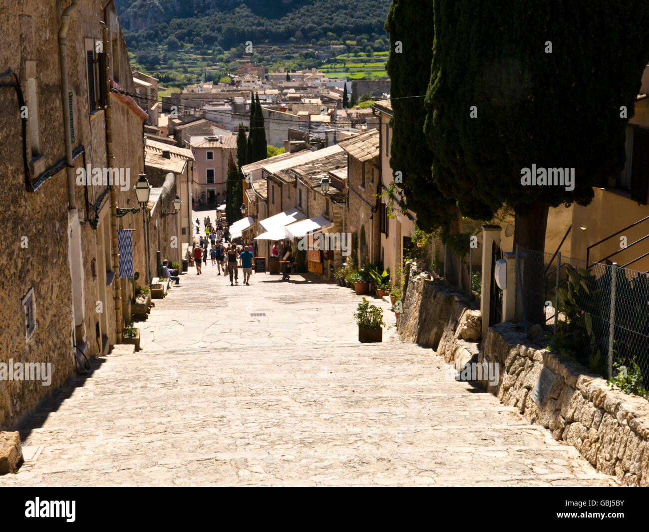 Treppe in Pollenca Stock Photo