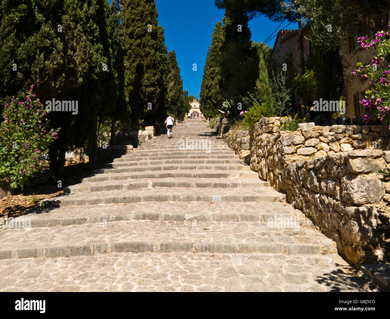 Treppe in Pollenca Stock Photo