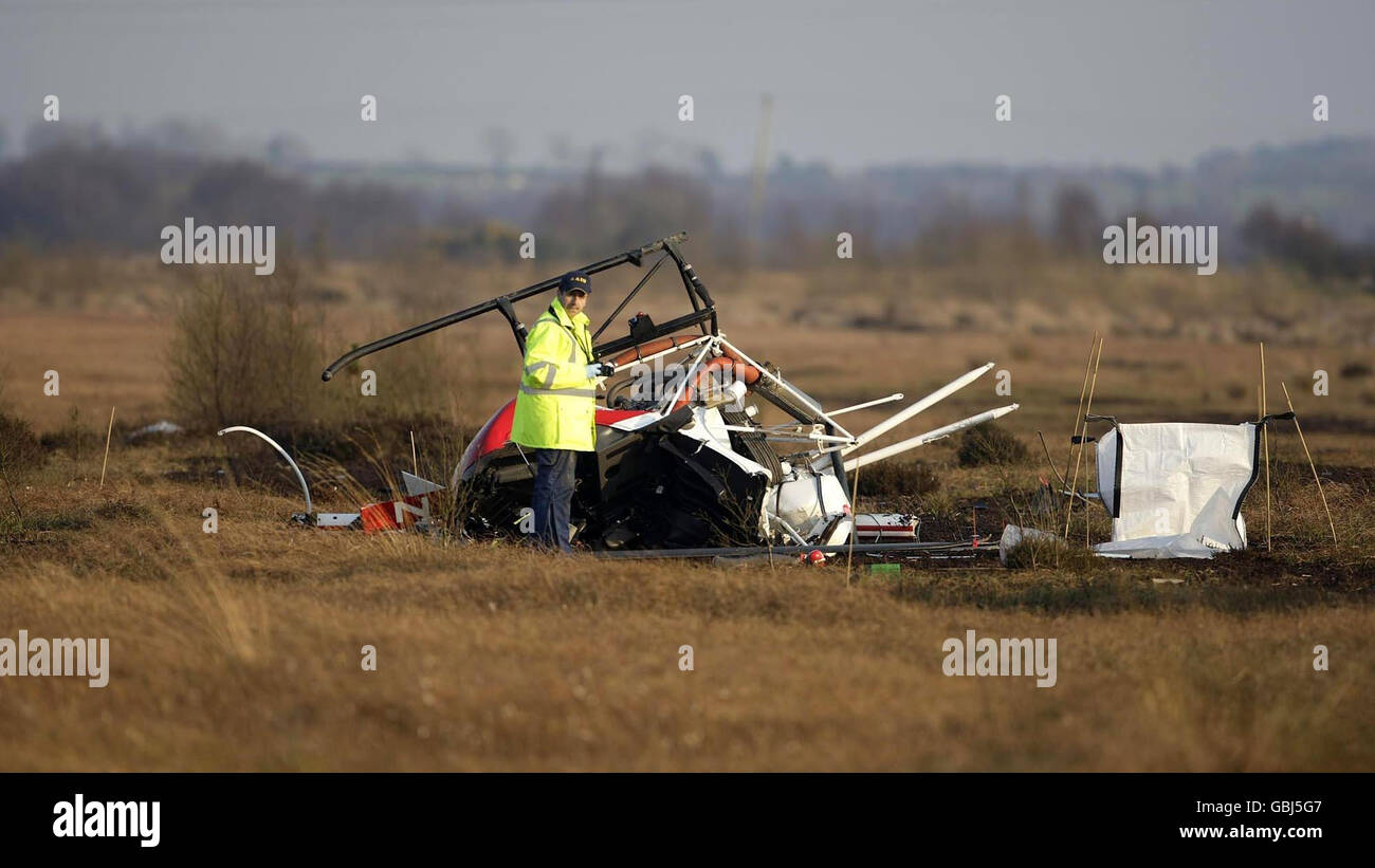 Helicopter crash in Ireland Stock Photo Alamy