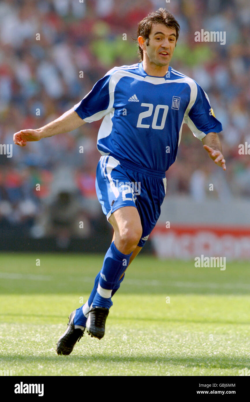 Soccer - UEFA European Championship 2004 - Group A - Portugal v Greece. Georgios Karagounis, Greece Stock Photo
