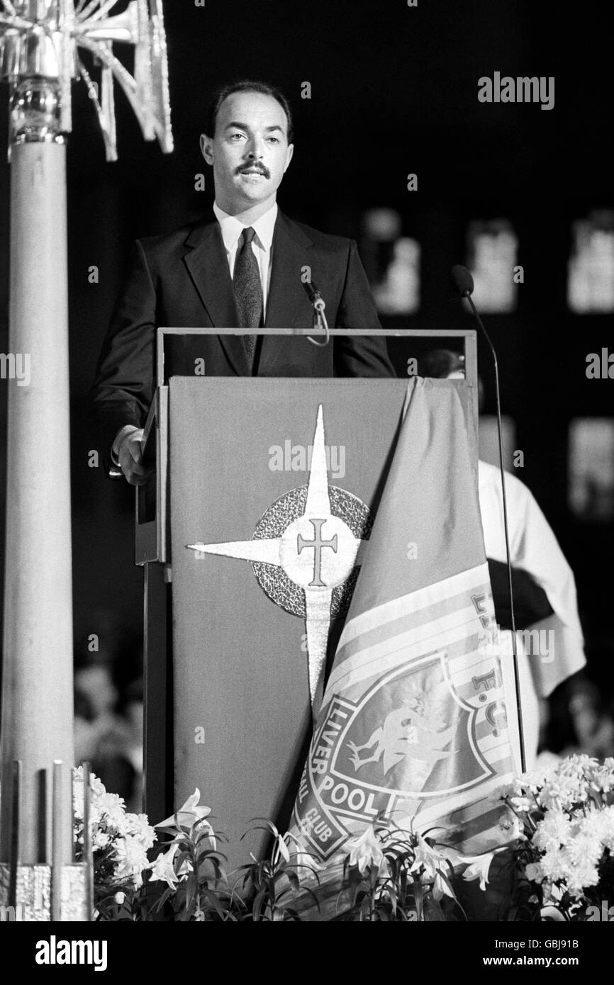 Hillsborough Disaster - Requiem Mass - Metropolitan Cathedral - Liverpool Stock Photo