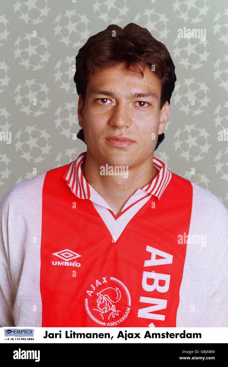 UEFA Champions League 1995/96. UEFA Champions League 1995/96 .... Jari  Litmanen, Ajax Amsterdam Stock Photo - Alamy