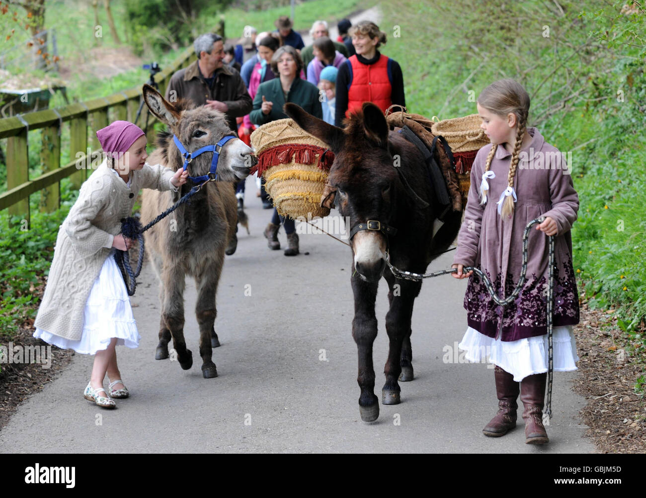 STANDALONE Photo. Sisters, Sabita,10, and Aimee Burke, 8, at the front
