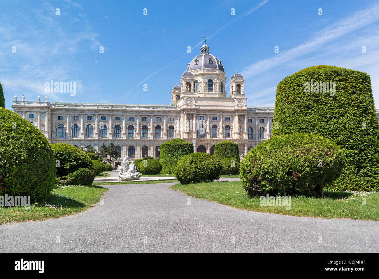 Imperial Natural History Museum on Marie Theresien Platz near Ringstrasse in Vienna, Austria Stock Photo