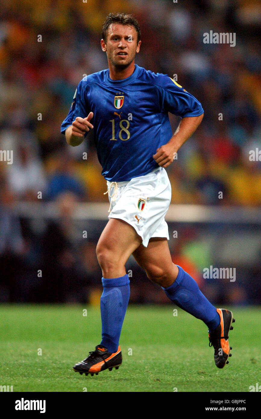 Soccer - UEFA European Championship 2004 - Group C - Italy v Sweden. Antonio Cassano, Italy Stock Photo