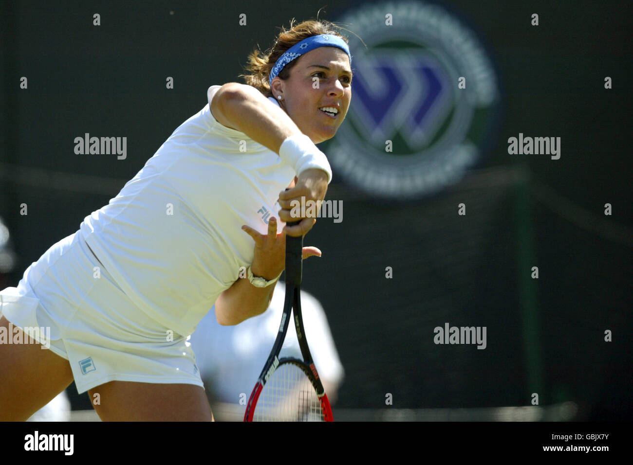 Tennis - Wimbledon 2004 - First Round - Jennifer Capriati v Claudine Schaul Stock Photo