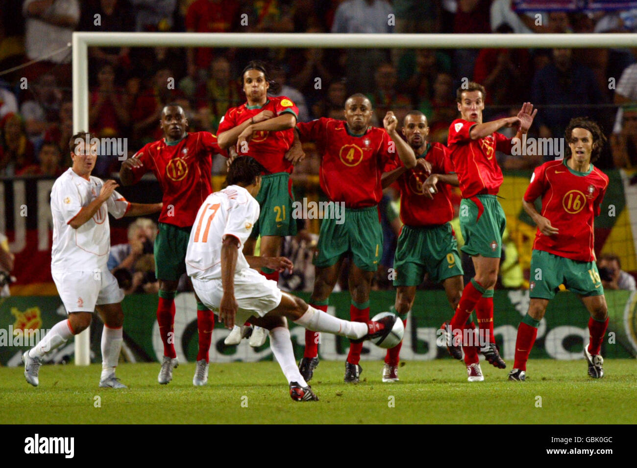 Soccer UEFA European Championship 2004 Semi Final Portugal v