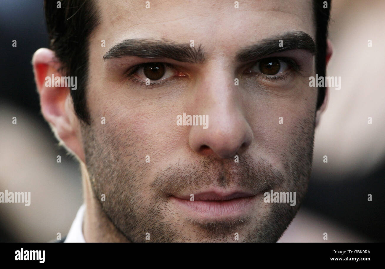 UK Film Premiere of Star Trek - London. Zachary Quinto arrives for the UK Film Premiere of Star Trek at the Empire Leicester Square, London. Stock Photo