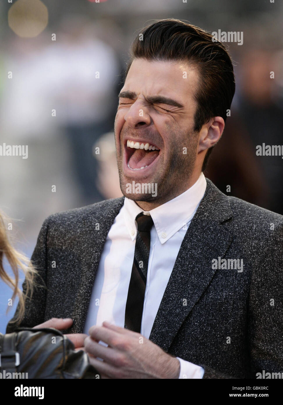 Zachary Quinto arrives for the UK Film Premiere of Star Trek at the Empire Leicester Square, London. Stock Photo