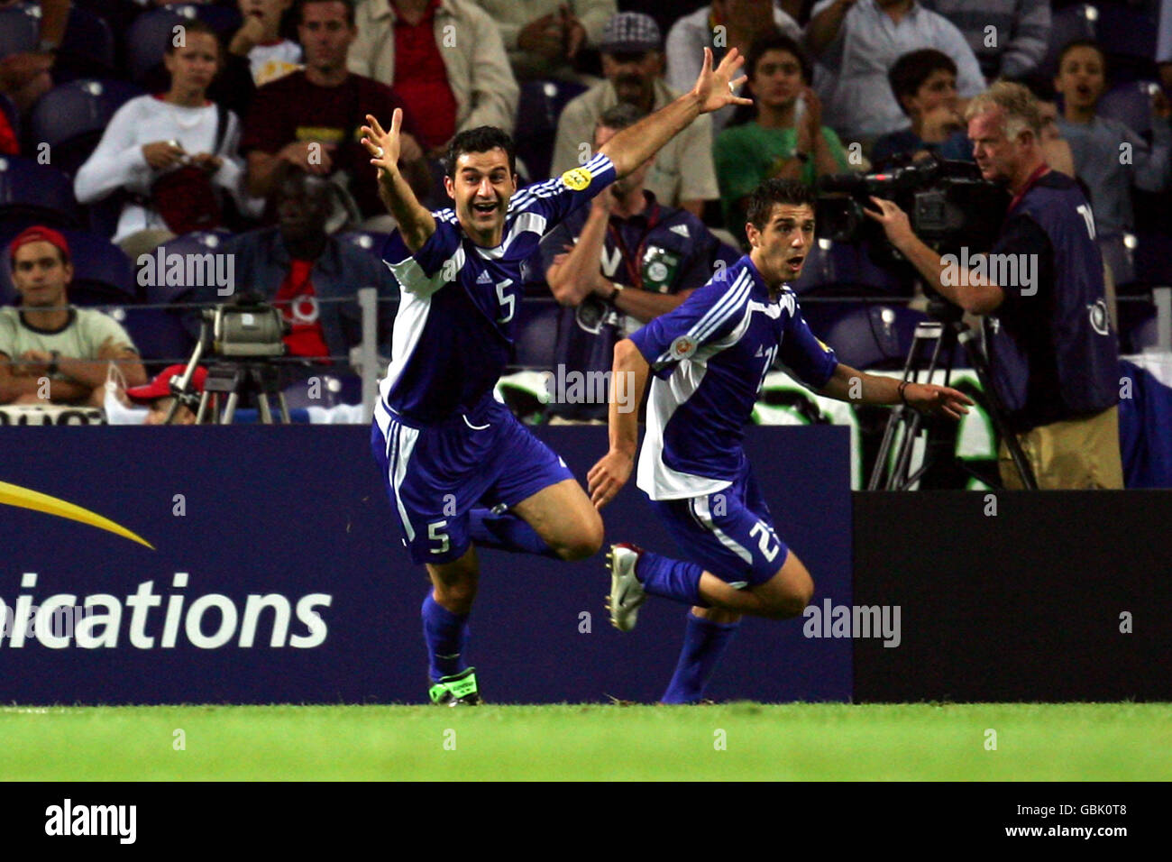 Soccer - UEFA European Championship 2004 - Semi Final - Greece v Czech Republic Stock Photo