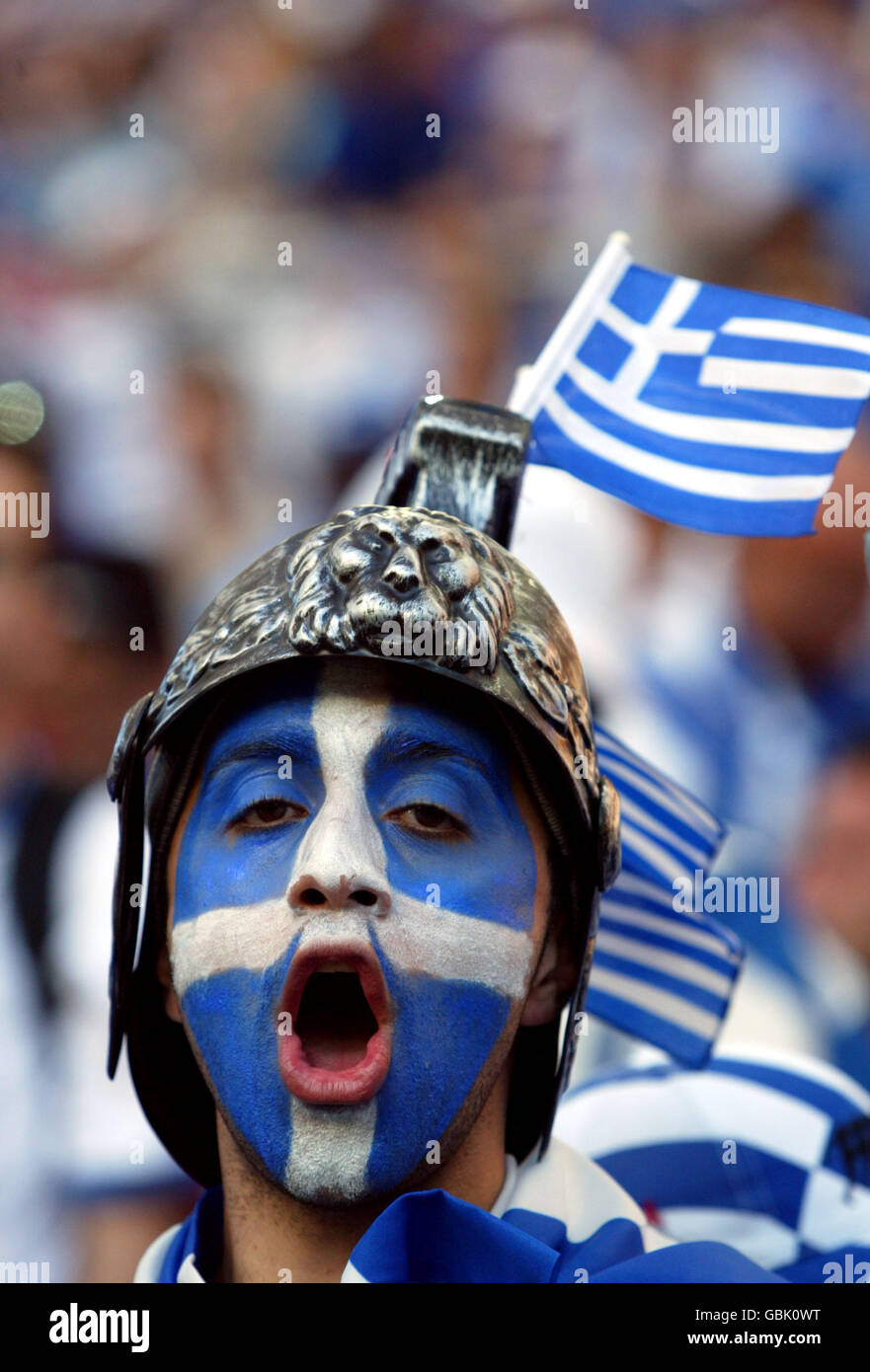 Soccer - UEFA European Championship 2004 - Semi Final - Greece v Czech Republic Stock Photo