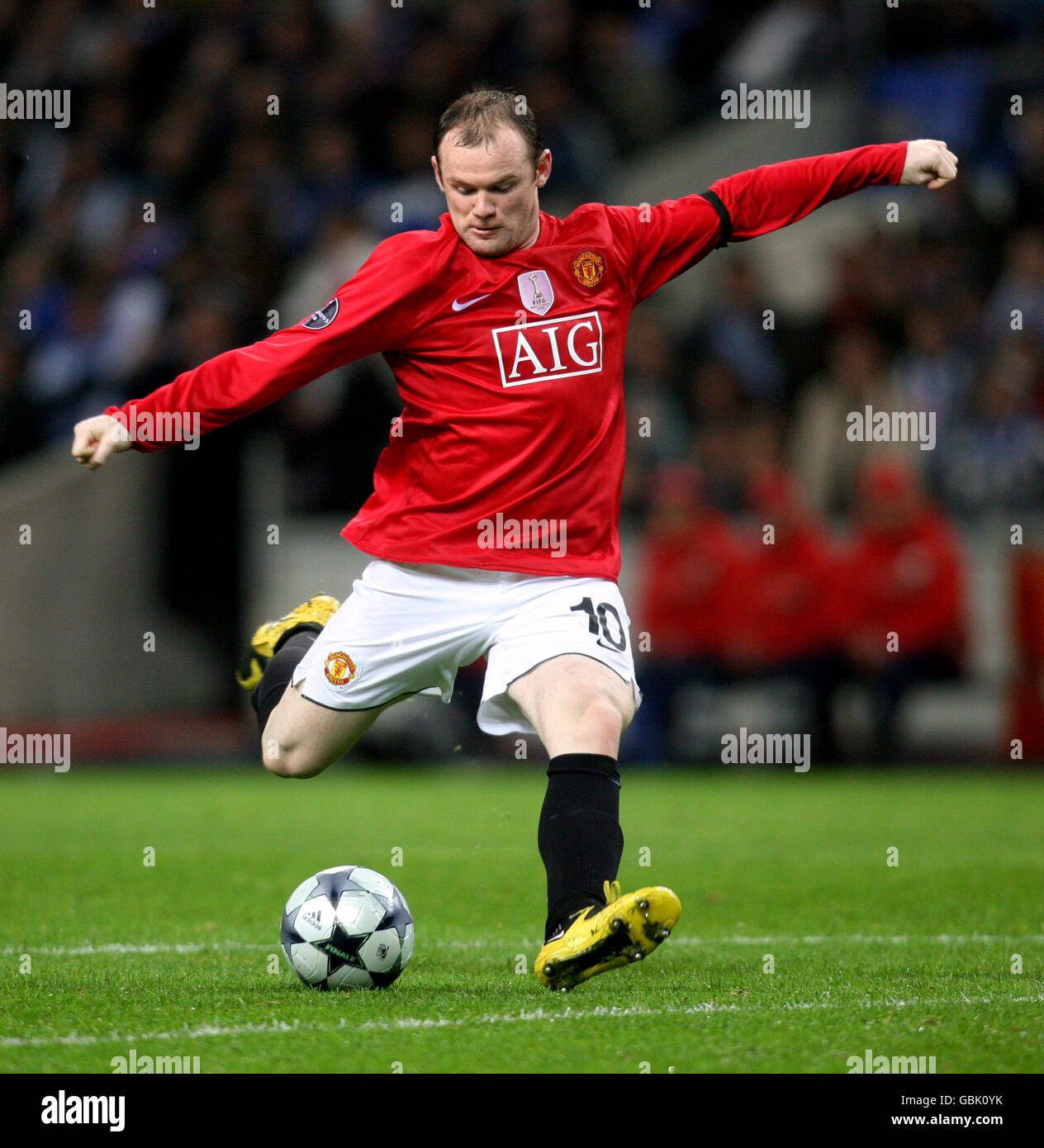 Soccer - UEFA Champions League - Quarter Final - Second Leg - FC Porto v Manchester United - Estadio do Dragao. Wayne Rooney, Manchester United. Stock Photo