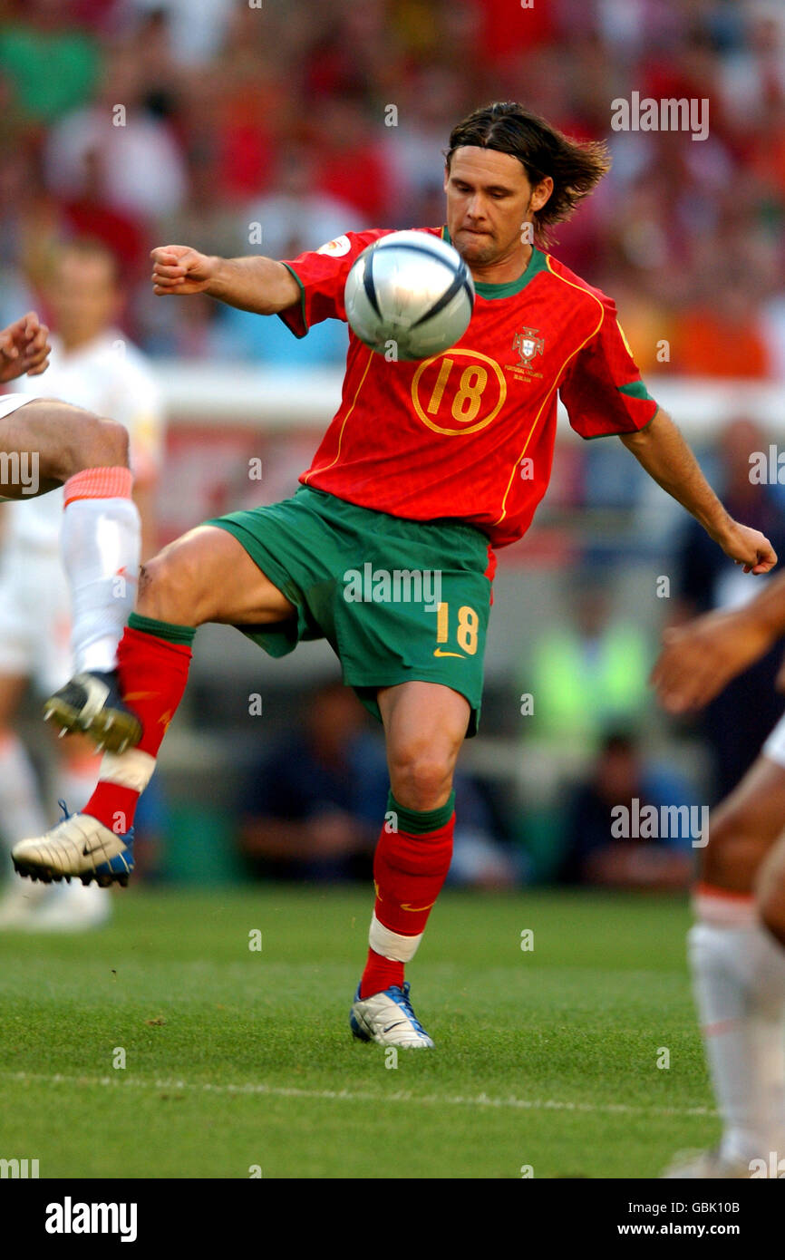 Soccer - UEFA European Championship 2004 - Semi Final - Portugal v Holland. Maniche, Portugal Stock Photo
