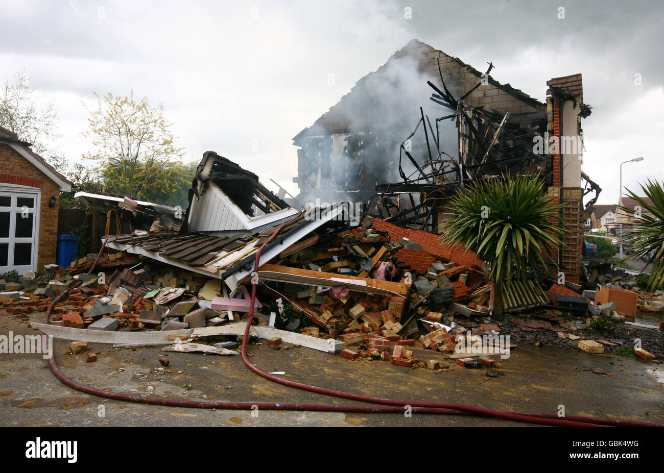 House explosion in Kent Stock Photo - Alamy