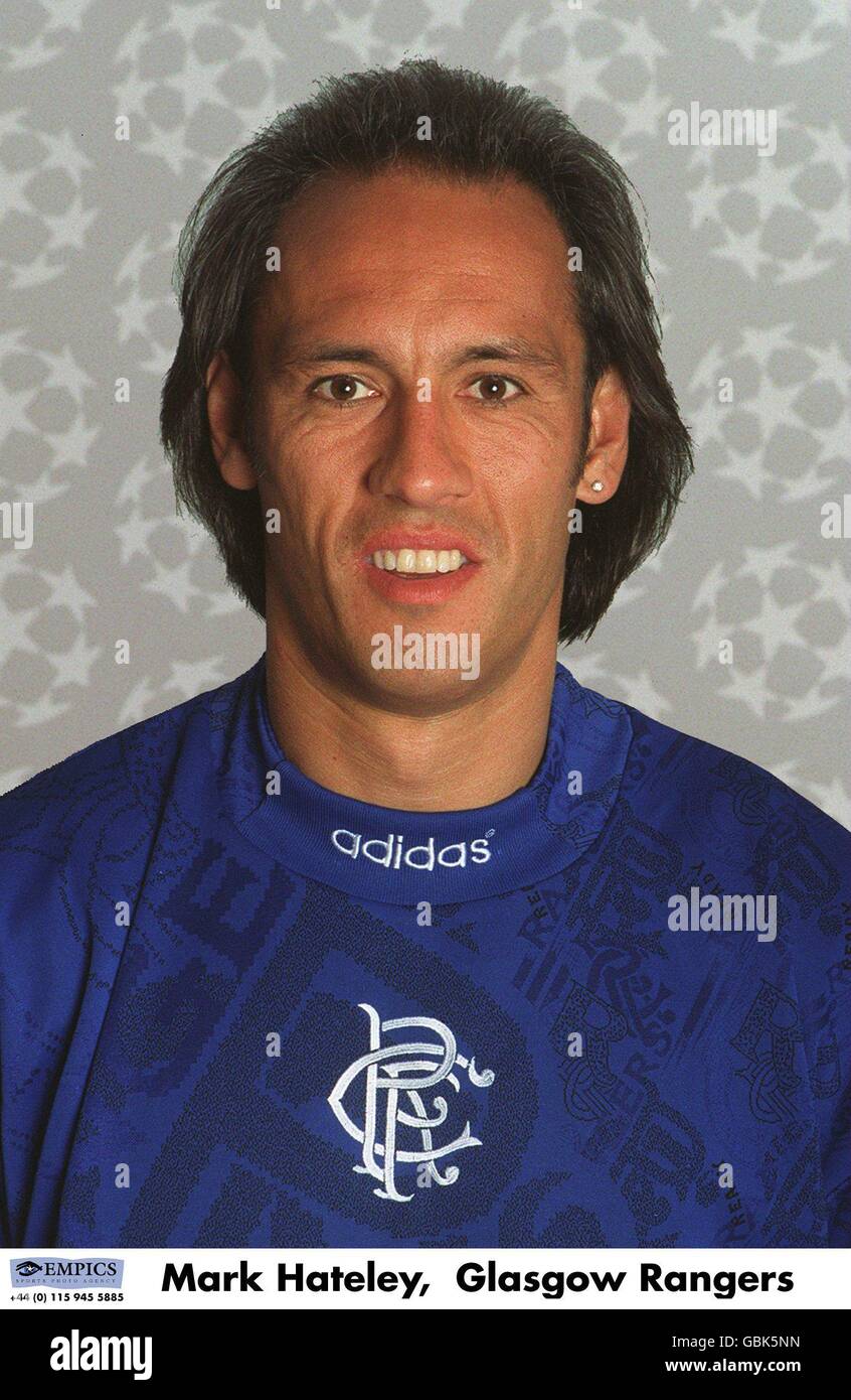 UEFA Champions League 1995/96 .... Mark Hateley, Glasgow Rangers Stock Photo
