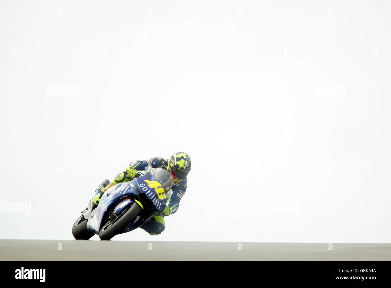 Motorcycling - British Grand Prix - Moto GP - Qualifying. Yamaha's  Valentino Rossi on his way to pole position Stock Photo - Alamy