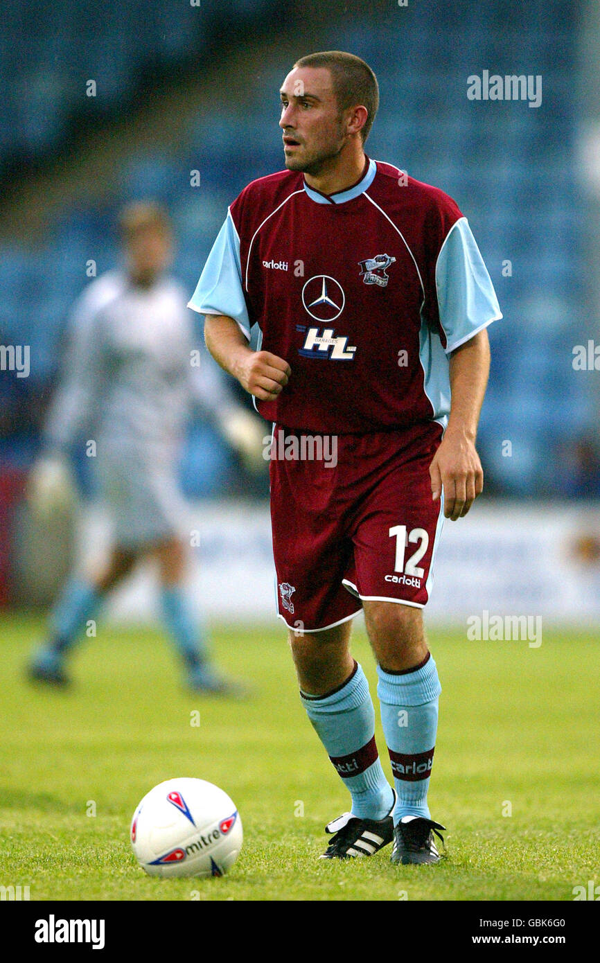 Soccer - Friendly - Scunthorpe United v Rangers. Lee Ridley, Scunthorpe United Stock Photo