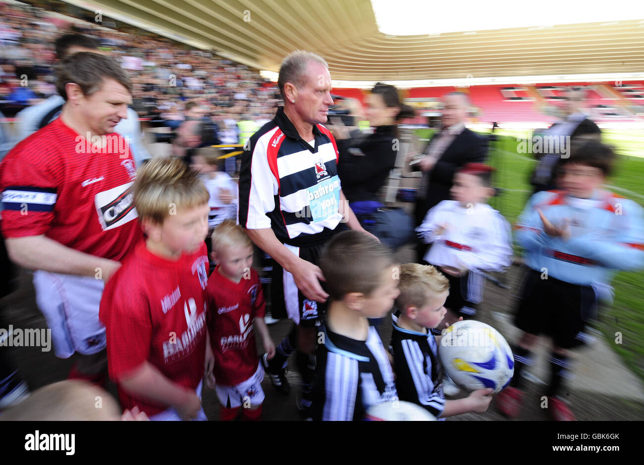 Soccer - Friendly Match - Darlington v All Stars - Northern Echo Arena Stock Photo