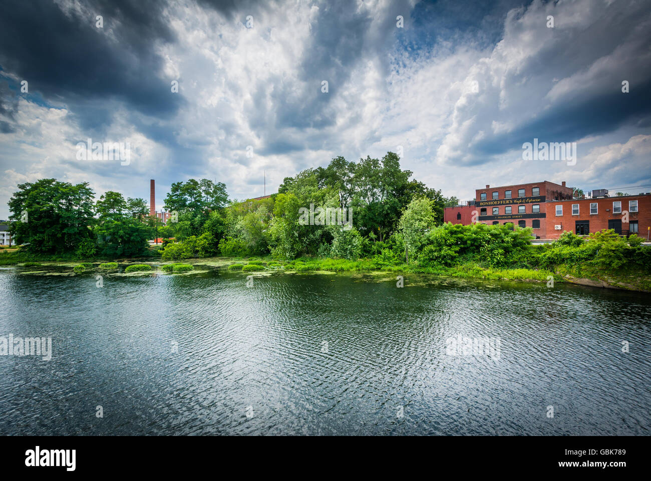 The Nashua River, in Nashua, New Hampshire Stock Photo Alamy