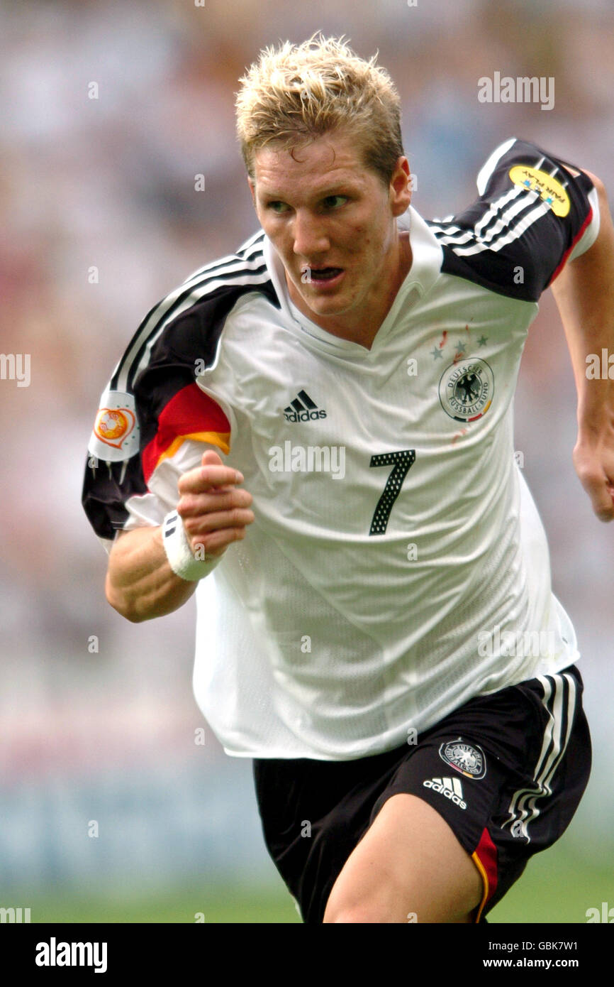 Soccer - UEFA European Championship 2004 - Group D - Latvia v Germany.  Bastian Schweinsteiger, Germany Stock Photo - Alamy