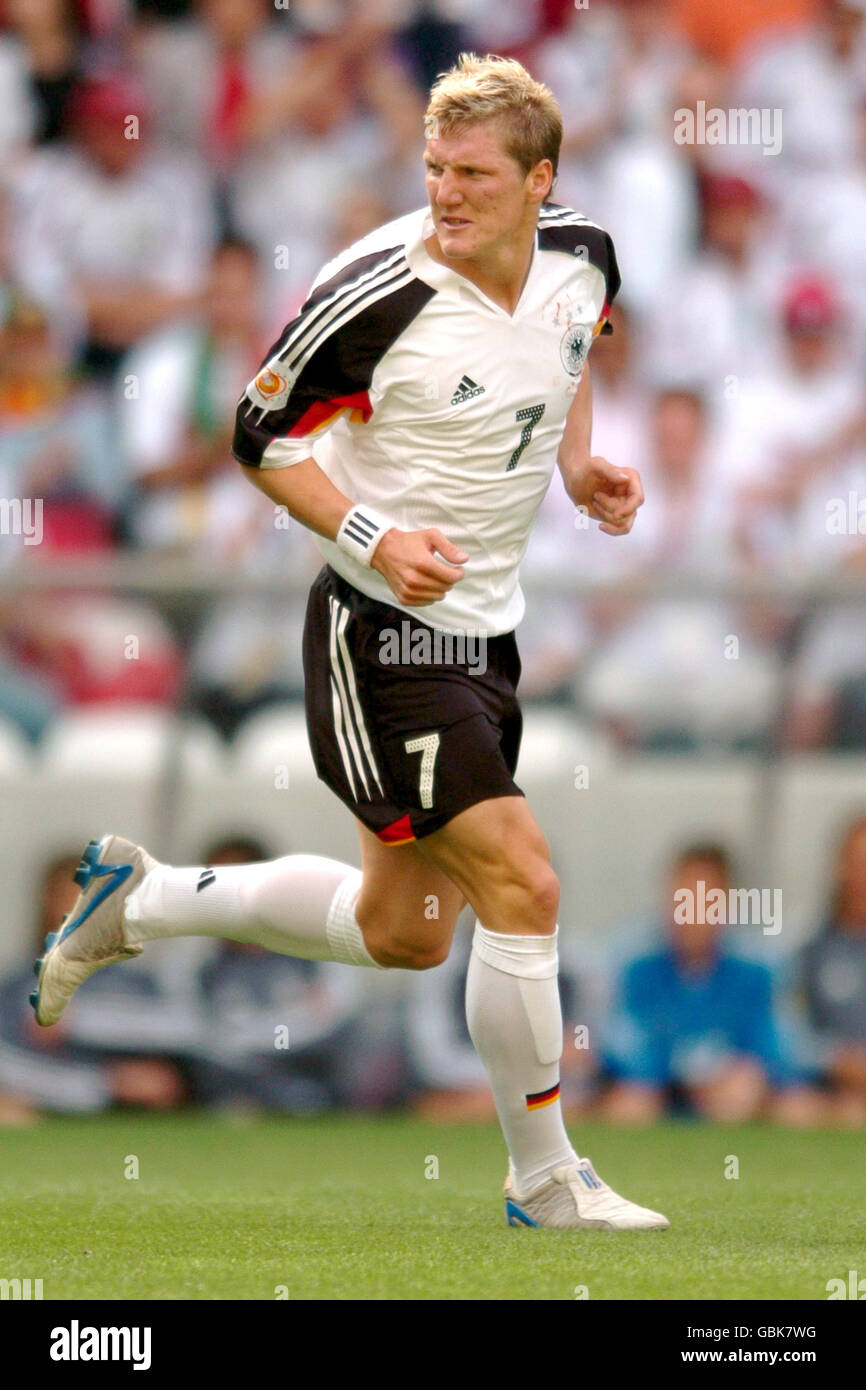 Soccer - UEFA European Championship 2004 - Group D - Latvia v Germany.  Bastian Schweinsteiger, Germany Stock Photo - Alamy