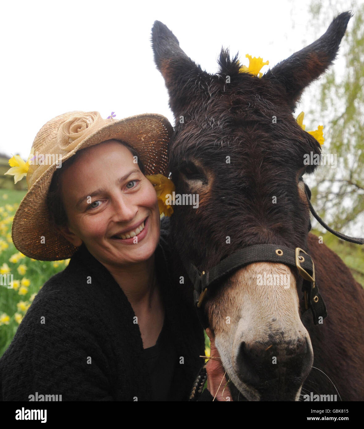 Teddy, a sixyearold donkey with Anna Usborne ahead of a Easter Sunday