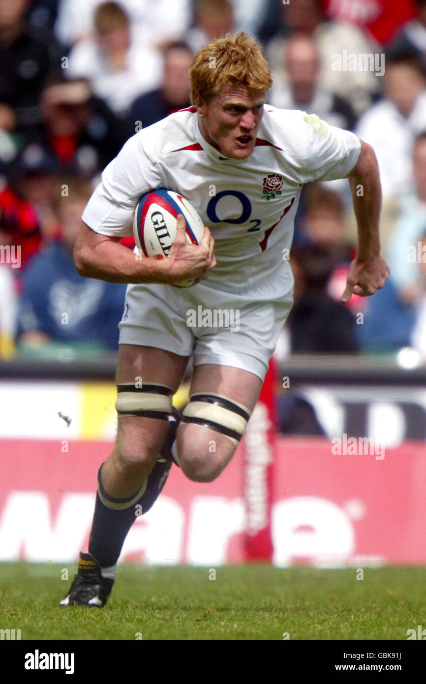 Rugby Union International Friendly England V Barbarians England S Hugh Vyvyan On A Charge Stock Photo Alamy