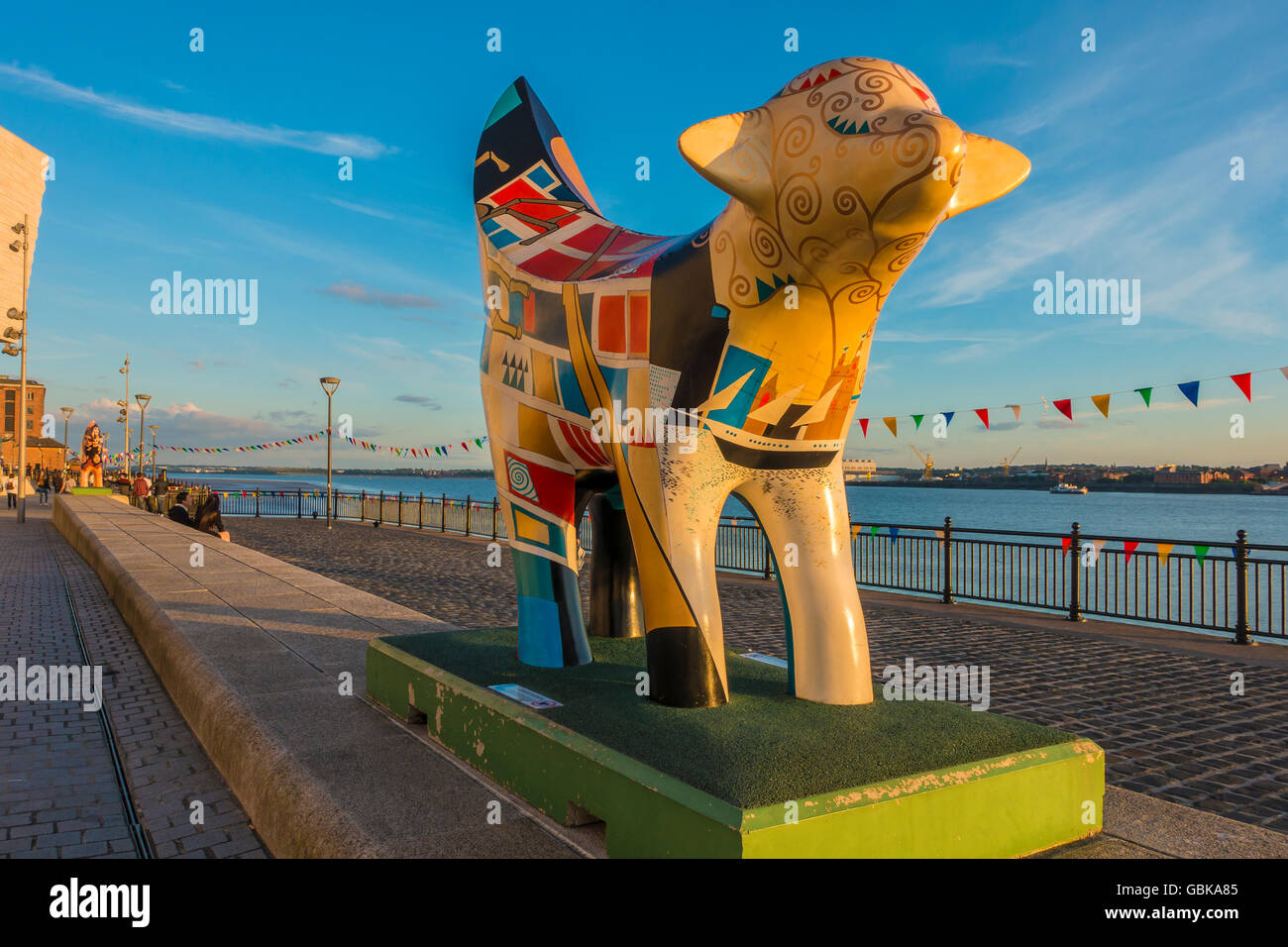 Superlambanana Riverside Pier Head River Mersey Liverpool Stock Photo