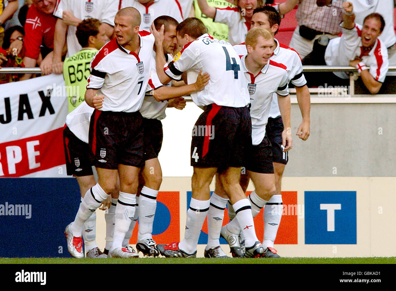 Soccer - UEFA European Championship 2004 - Quarter Final - Portugal v England Stock Photo