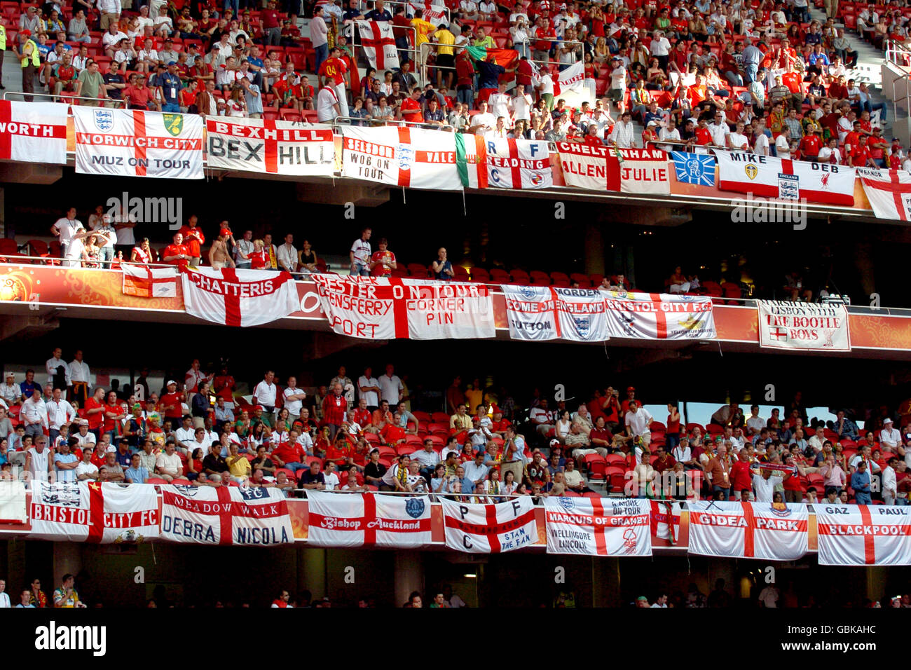 Euro 2004 england fans hi-res stock photography and images