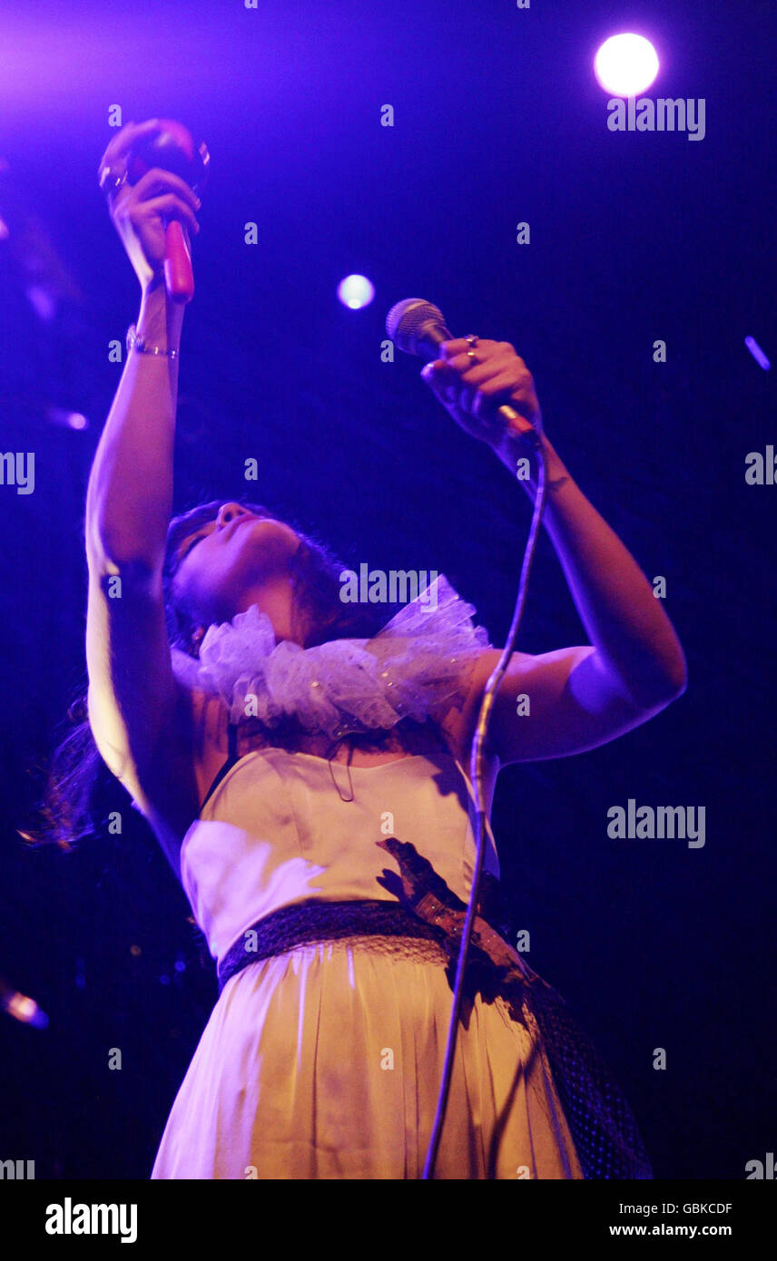 Bat for Lashes in concert London. Natasha Khan, aka Bat for Lashes