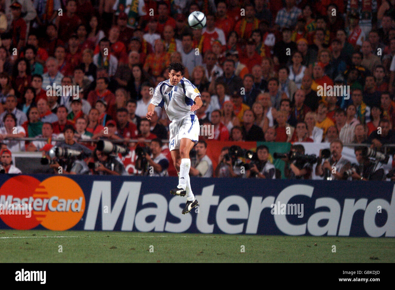 Soccer - UEFA European Championship 2004 - Final - Portugal v Greece. Greece's Panagiotis Fyssas in action Stock Photo